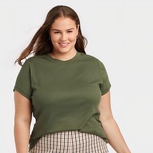 Target Olive Short Sleeve Women's Tee